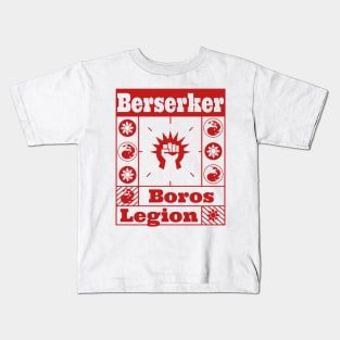Boros Legion | Berserker | MTG Guild Red on White Design Kids T-Shirt